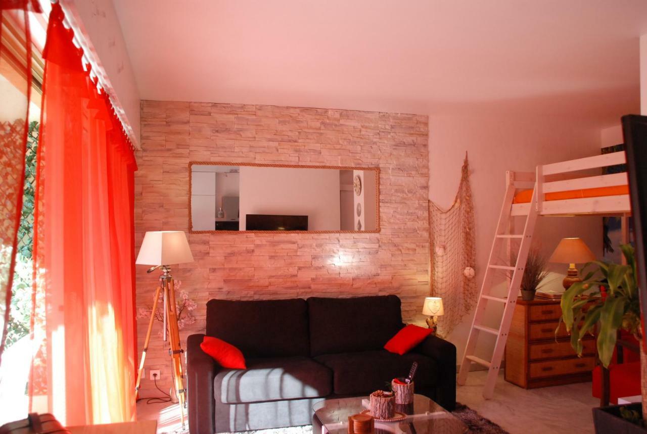 Studio - Juan Les Pins - Proximite Plages Antibes Exteriör bild